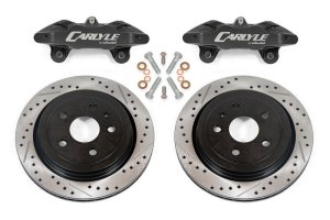 Chevrolet Corvette Brake Kit - BMR Suspension - Drilled & Slotted Rotors + Black Caliper - Black - `97-`04